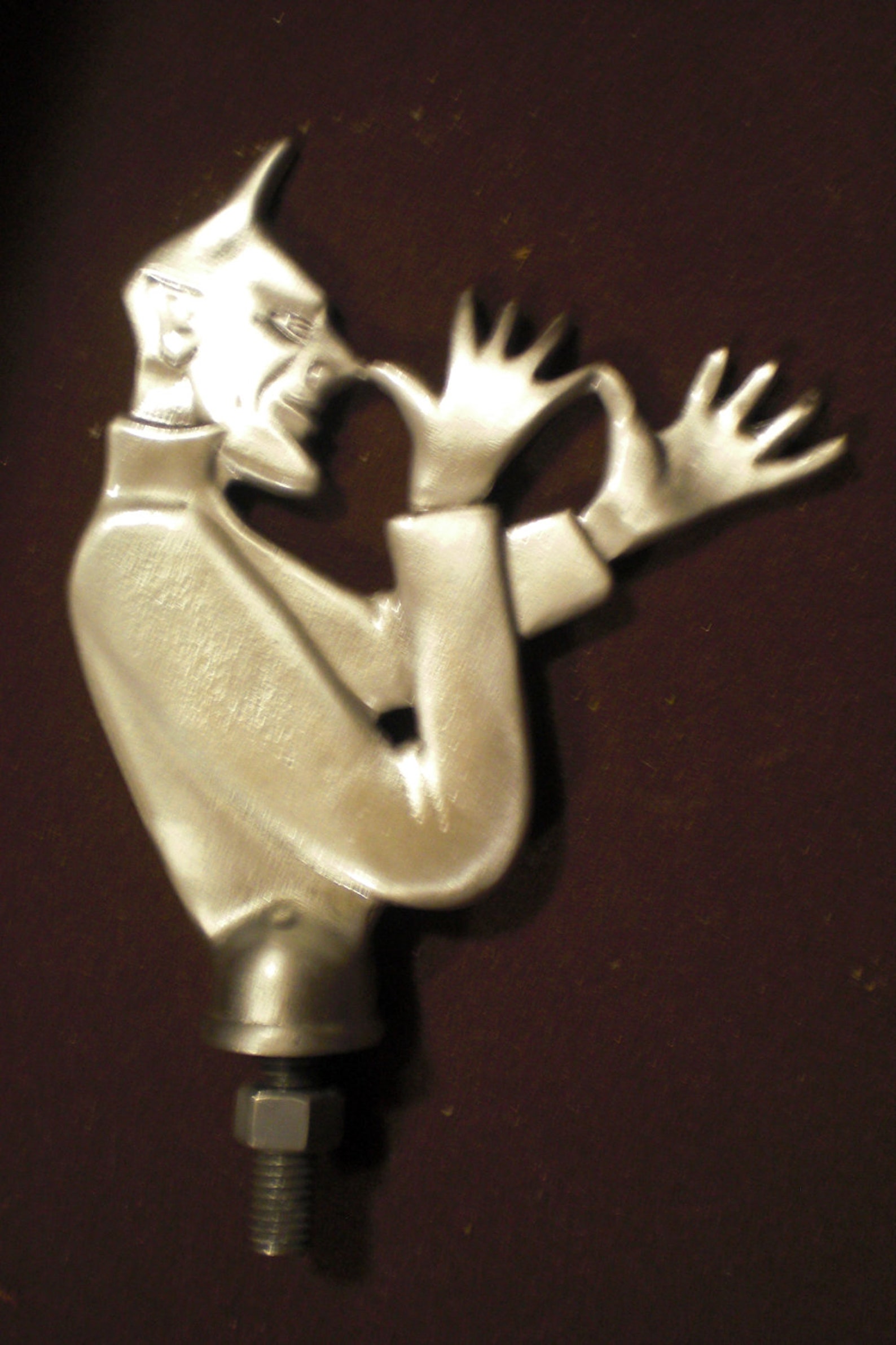 Devil Rat Rod thumbing His Nose at the World Car Hood - Etsy