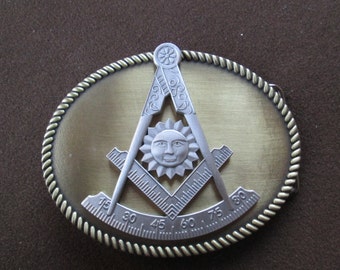 freemason, past master, masonic biker belt buckle