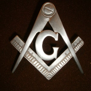 freemasons,  compass and square,&quot;G&quot; masonic symbol,vest badge
