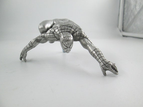 Rare 1996 Spiderman Superhero Stan Lee Rat Rod Hotrod Car Hood Ornament - Made In USA