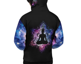 Hoodie cósmico de Buddha || Moletom Chakra || Espiritual || Meditação Iluminada || Moletom unissex