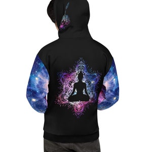 Cosmic Buddha Hoodie || Chakra Hoodie || Spiritual || Enlightened Meditation || Unisex Hoodie