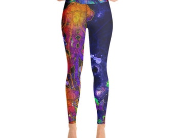 Jellyfish and Butterflies Yoga Leggings