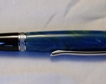 Chrome Wall Street II Pen with Acrylic
