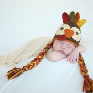 Crocheted Turkey Hat Pattern image 1