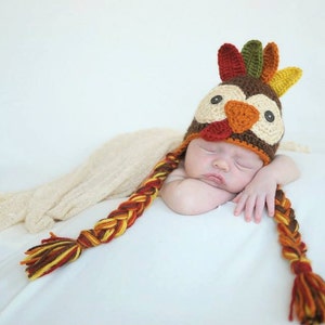 Crocheted Turkey Hat Pattern