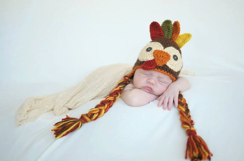 Crocheted Turkey Hat Pattern image 1