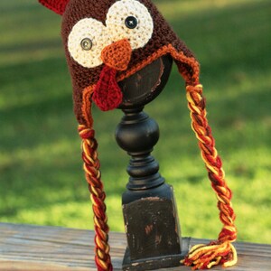 Crocheted Turkey Hat Pattern image 4