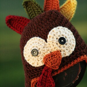 Crocheted Turkey Hat Pattern image 5