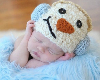 Snowman Crochet Hat PDF Pattern