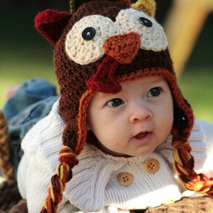 Crocheted Turkey Hat Pattern image 2