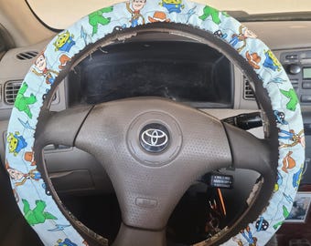 Toys Steering Wheel Cover made with Licensed Disney Fabric