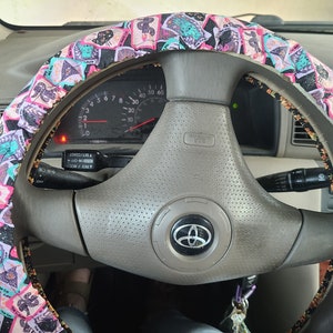 Tarot Cards Steering Wheel Cover, Witchy Gift, Spooky Season, 100% Cotton, Washable, Custom Car Accessories