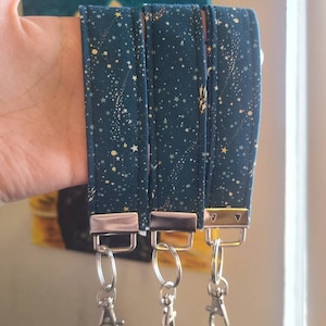 Celestial Wristlet Keychain, Key fob, Car Accessories, Gift for Her, Solar System, Purse Accessorie