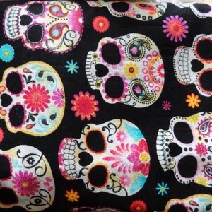 Vibrant Sugar Skull Steering Wheel Cover image 3