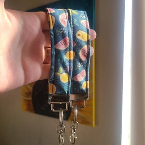 Summer Fruit Wristlet Keychain, Key fob, Car Accessories, Gift for Her, Purse Accessorie