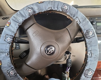 Funda para volante Jack Skellington hecha con tela con licencia de Disney