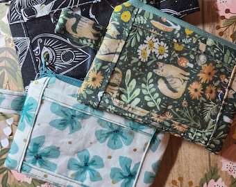 ID Wallet Zippered Coin Purse Pouch