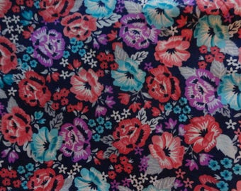 Vibrant Floral Steering Wheel Cover, 100% Cotton, Washable, Custom Car Accessories