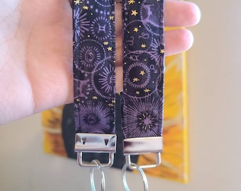 Llavero de pulsera celestial, llavero, accesorio para el automóvil, regalo para ella, sistema solar, accesorio para el bolso