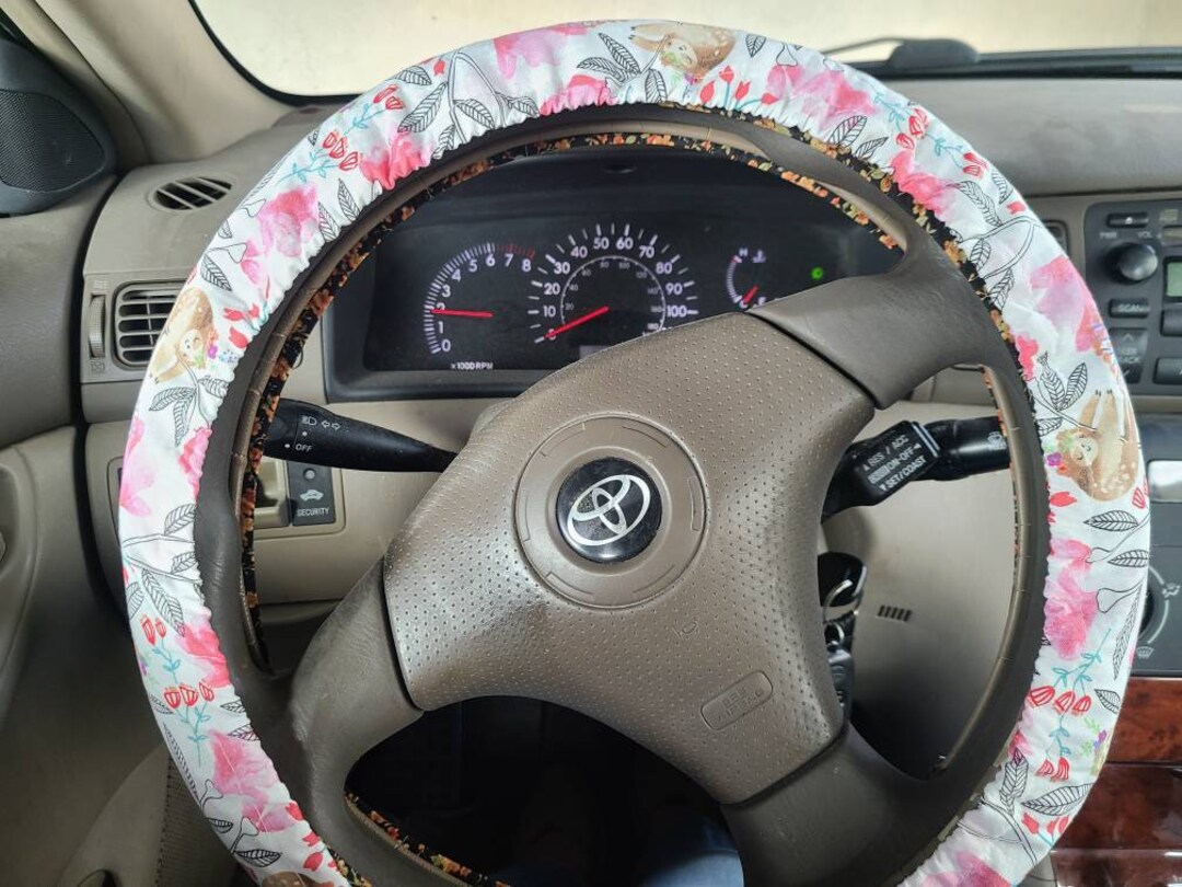 Sloths Steering Wheel Cover 100 Cotton Washable Custom Car Etsy