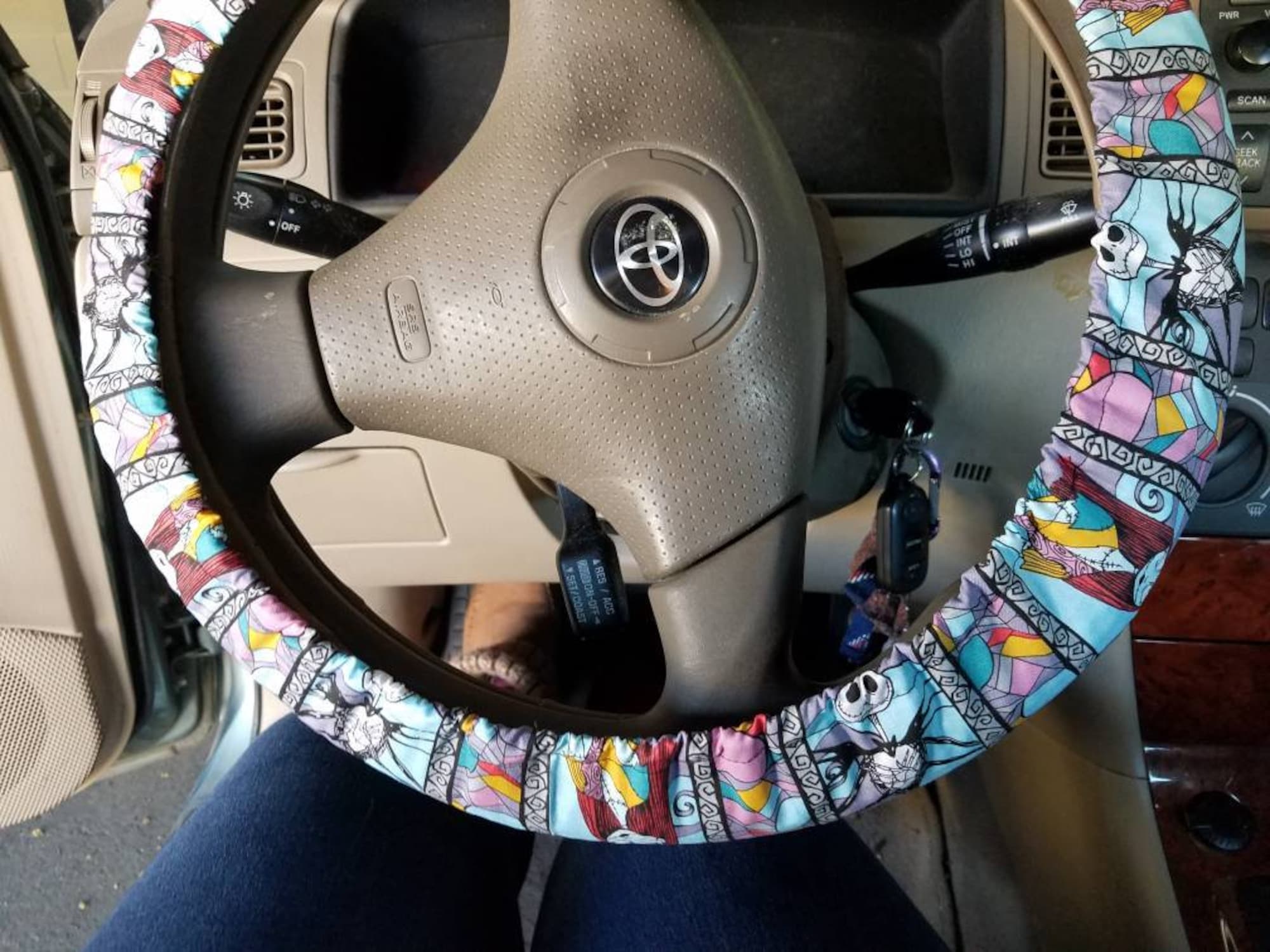 Jack & Sally Steering Wheel Cover
