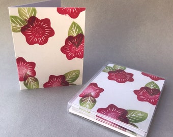 Camellias—Pack of 5 Cards/Envelopes