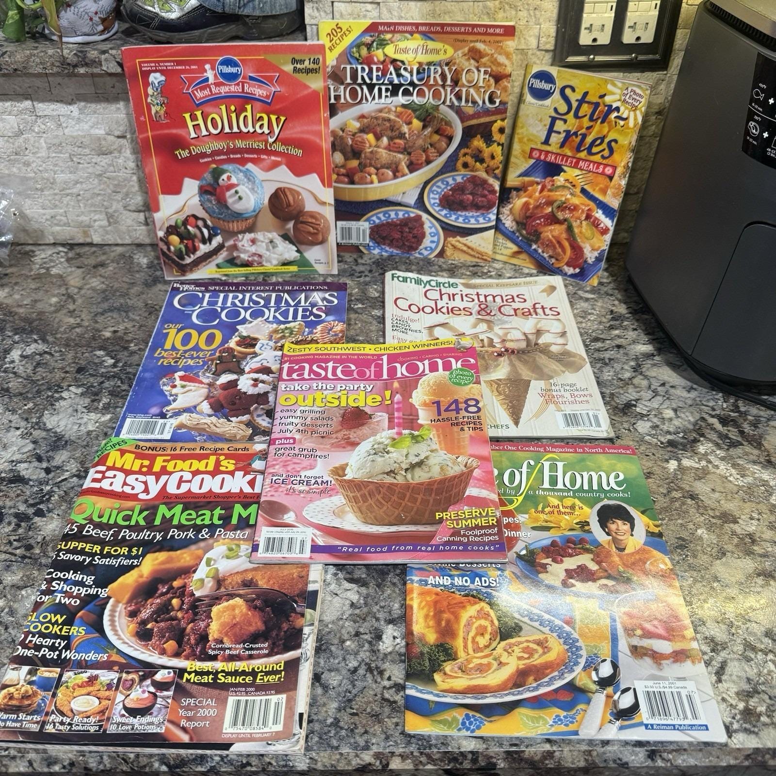 Vintage Lot 15 Cooking Magazines/booklets Baking Grilling Taste of Home ...