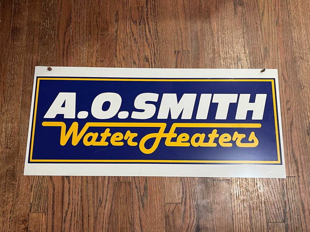 Vintage Antique Original A.O. SMITH Advertising Tin Sign. Very - Etsy