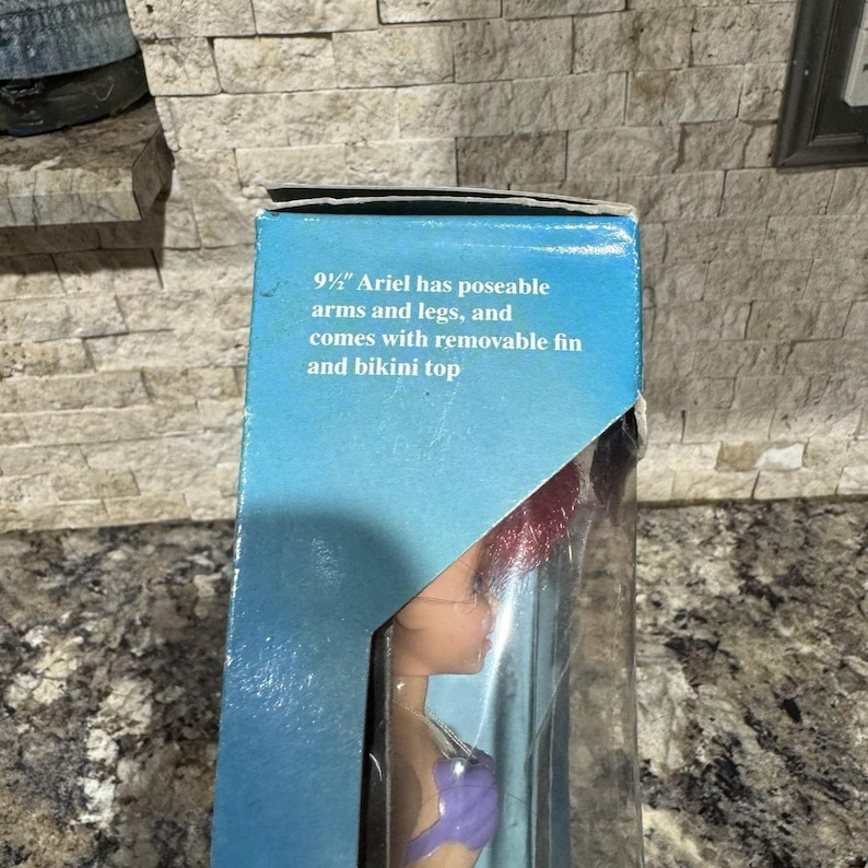 Vintage Ariel Little Mermaid Disney 1991 New sealed in box Tyco Doll image 5