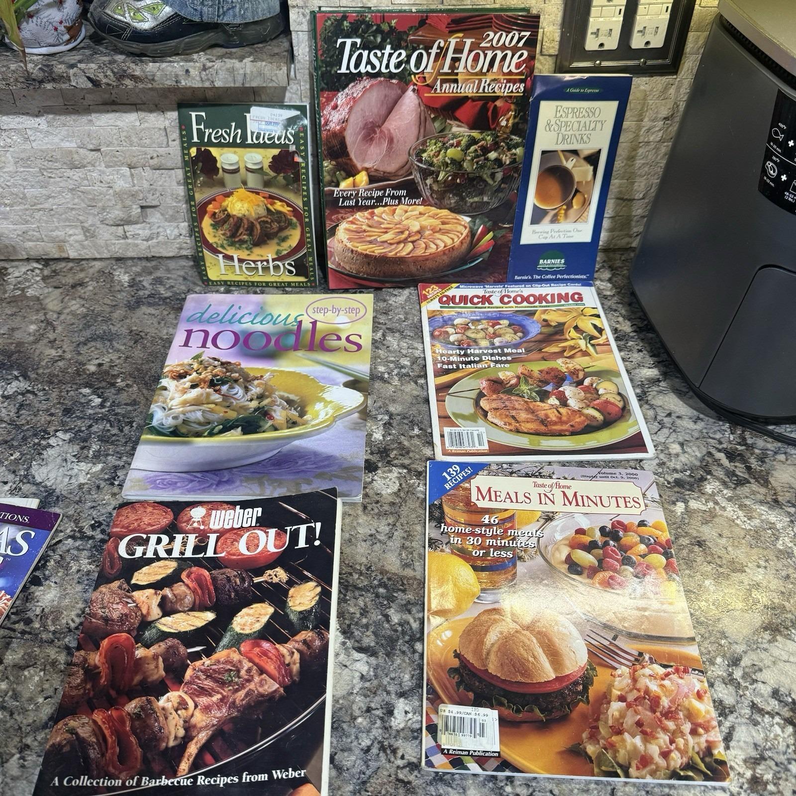 Vintage Lot 15 Cooking Magazines/booklets Baking Grilling Taste of Home ...
