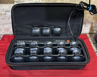 TopStyler by Instyler Heated Ceramic Styling Shell Curlers Roller w/ Case Tested