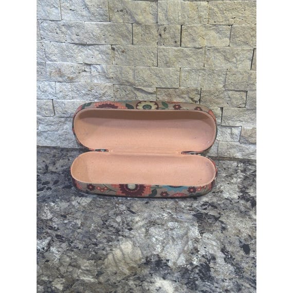 Multicolored Flower Pattern Hard Clamshell Eyegla… - image 2