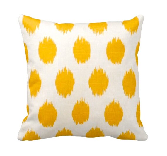 Items similar to One 18x18 Yellow Pillow Decorative Throw Pillow Cover Pillow Cover Yellow