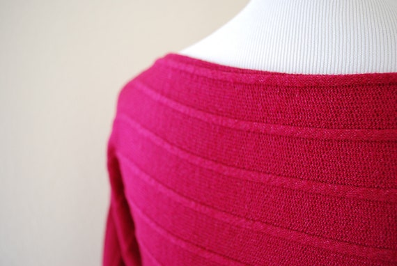 Vintage 1980s Sweater Dress Women Size S/M - image 7