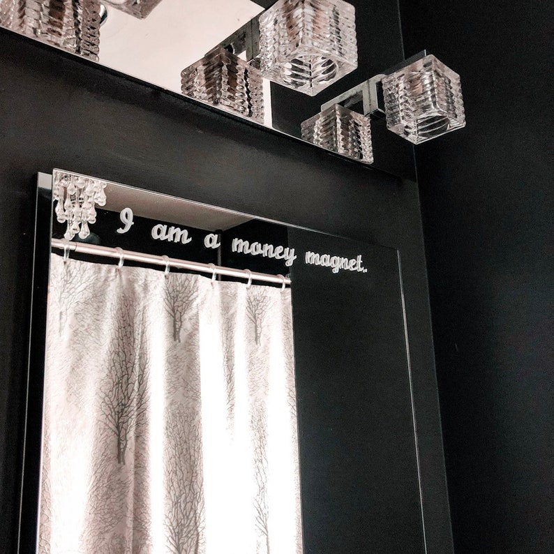 I am a Money Magnet Positive Affirmation Vinyl Decal for Mirrors or Windows