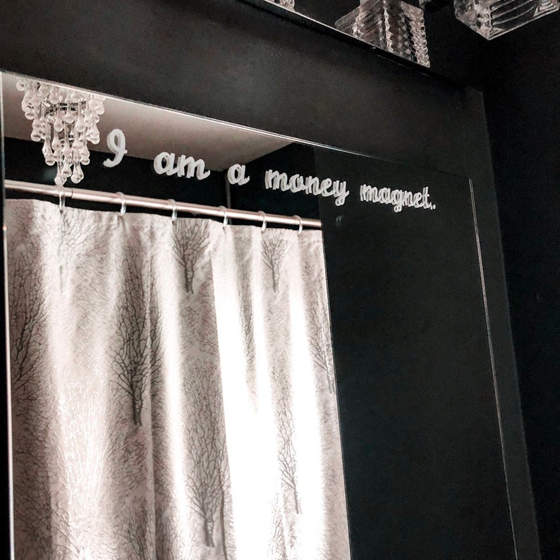 I am a Money Magnet Positive Affirmation Vinyl Decal for Mirrors or Windows