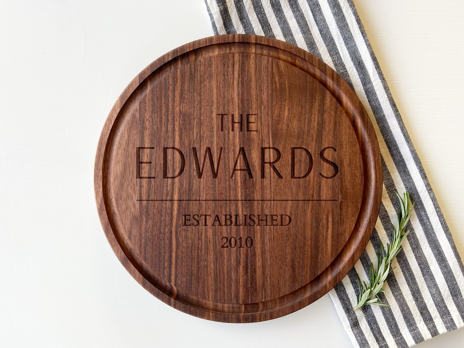 Round Charcuterie Board Personalized Round Cutting Board Etsy