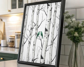 Personalized Couples First Paper Anniversary Gift, Wife 1st Wedding Anniversary Gift Ideas, Romantic Sentimental Birthday Gift for Her