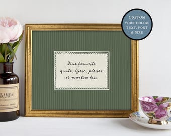 Personalized Meaningful Gift, Custom Quote Print using YOUR wording, Unique Keepsake Wall Art Gift for Her or Him FREE Shipping