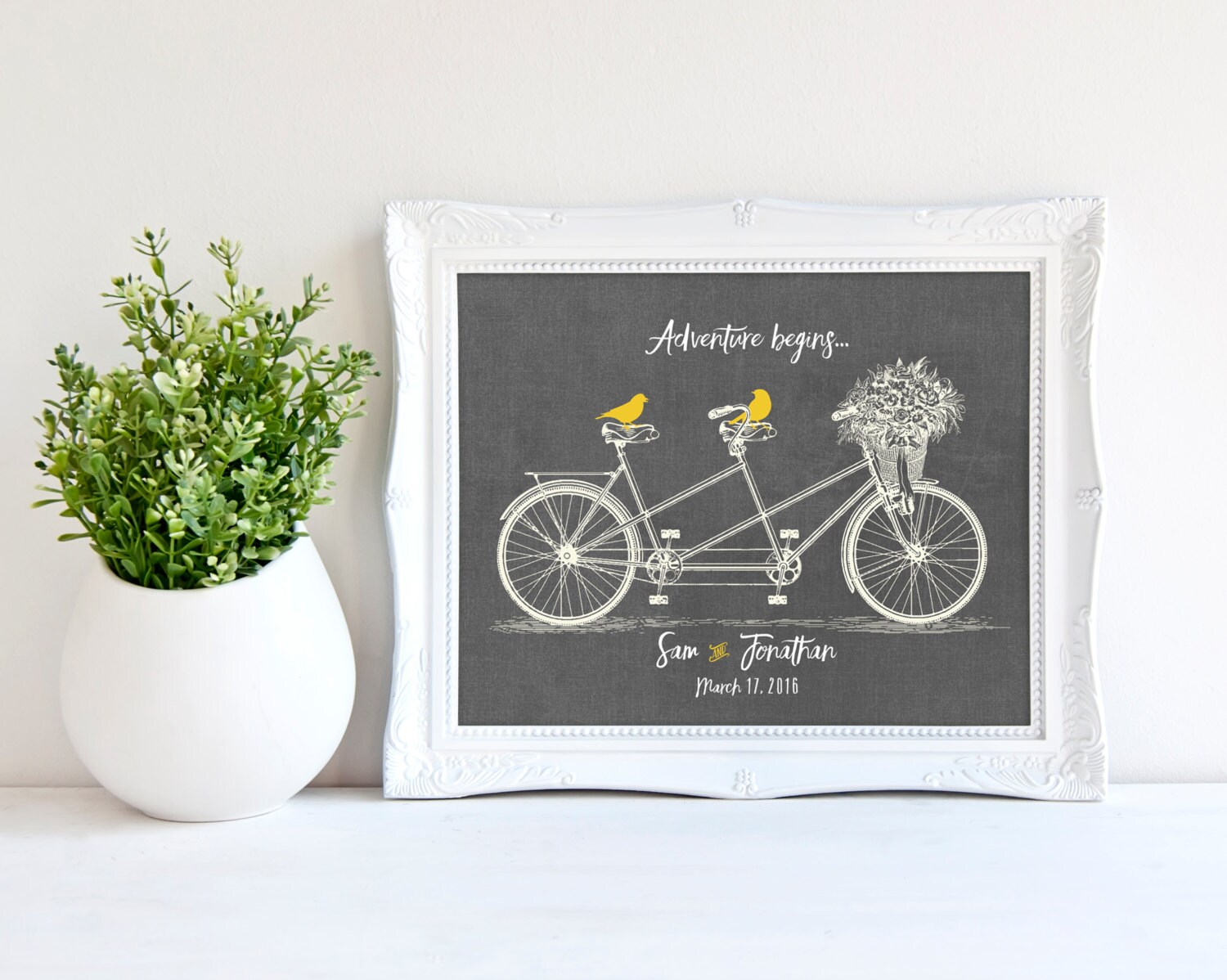 Engagement Gift for Couple Personalized Engagement Gift Unique Etsy