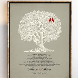 Het NAVAJO WEDDING BESSING Apache-huwelijksgebed. Gedichtafdruk, gepersonaliseerd huwelijksgeschenk, aangepast jubileumcadeau, poster 8 x 10