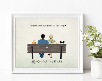 Husband Gifts, Custom Husband Valentines Gift, Personalized Birthday Gift for Husband, Anniversary gifts for Men Wall print 8 x 10
