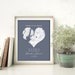 Where it all began Map print gift, Custom location city map where we met personalized wall art print, Love heart city map print 8 x 10 