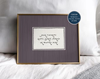 Personalized Couple Quote Print, Custom Song Lyric Wall Art, Wedding Anniversary Gift, Romantic Keepsake, Custom Typography Decor FREE Ship