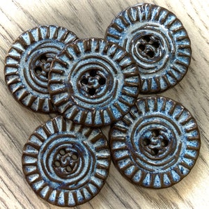 Large 2 Ceramic Buttons Handmade Rustic Button Accent Unique - Etsy