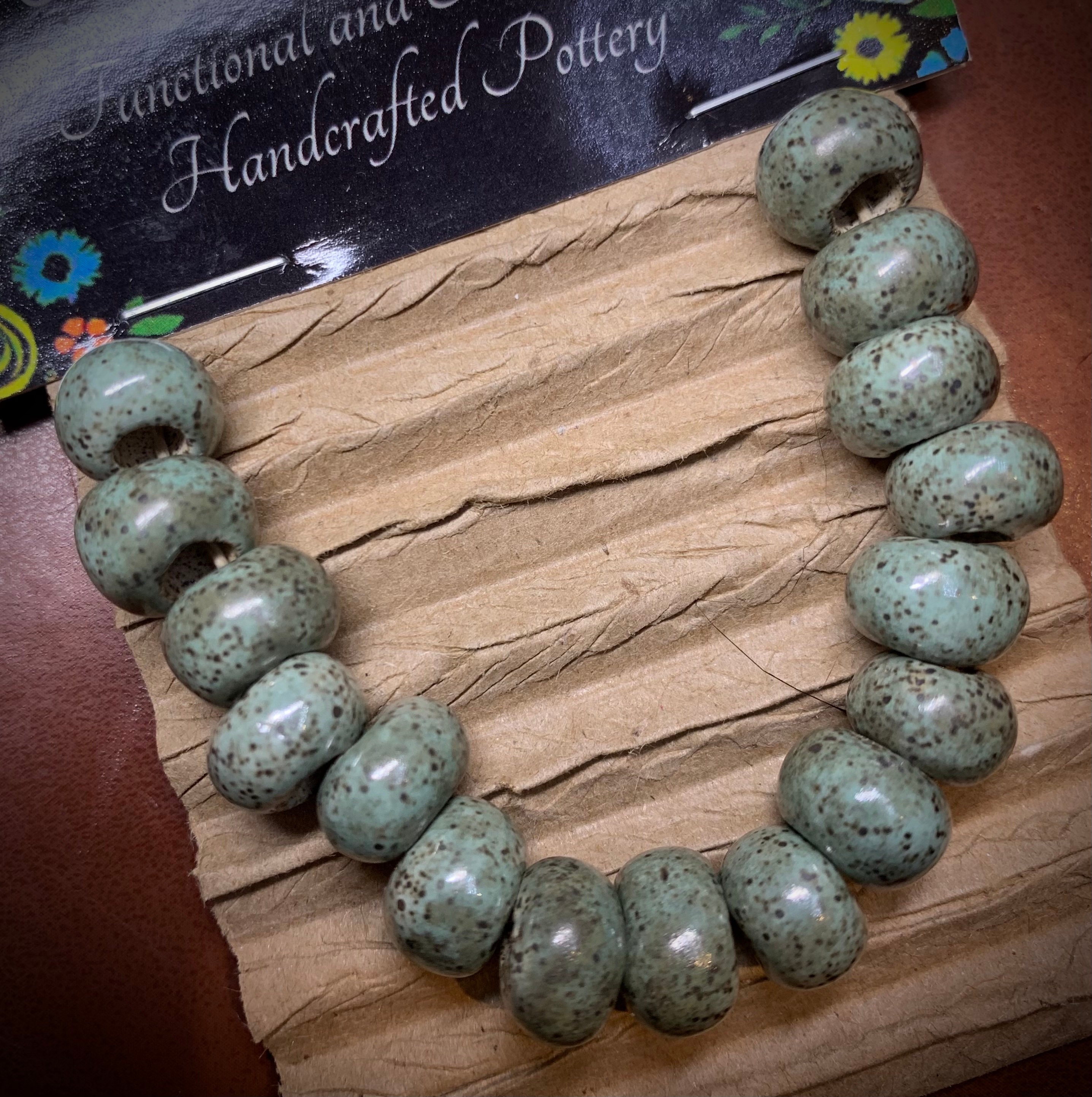 Handmade Large Hole Ceramic Beads Big Hole Beads Macrame Beads Etsy