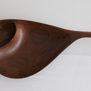 Emil Milan Hand Crafted Two Part Walnut Bowl, Functional Sculptures image 1