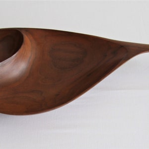 Emil Milan Hand Crafted Two Part Walnut Bowl, Functional Sculptures image 3