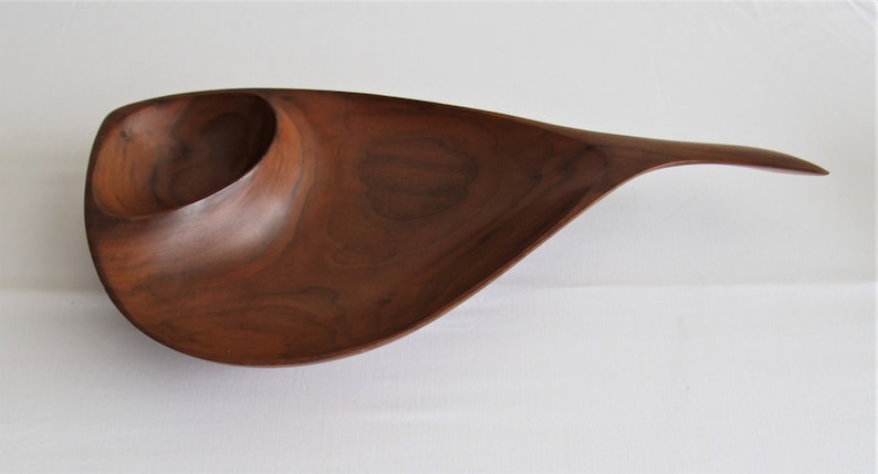 Emil Milan Hand Crafted Two Part Walnut Bowl, Functional Sculptures image 3